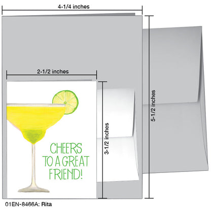 Rita, Greeting Card (8466A), Enclosure, www.printedcanvas.com