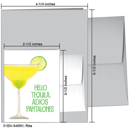 Rita, Greeting Card (#8466K), Enclosure Card, www.printedcanvas.com
