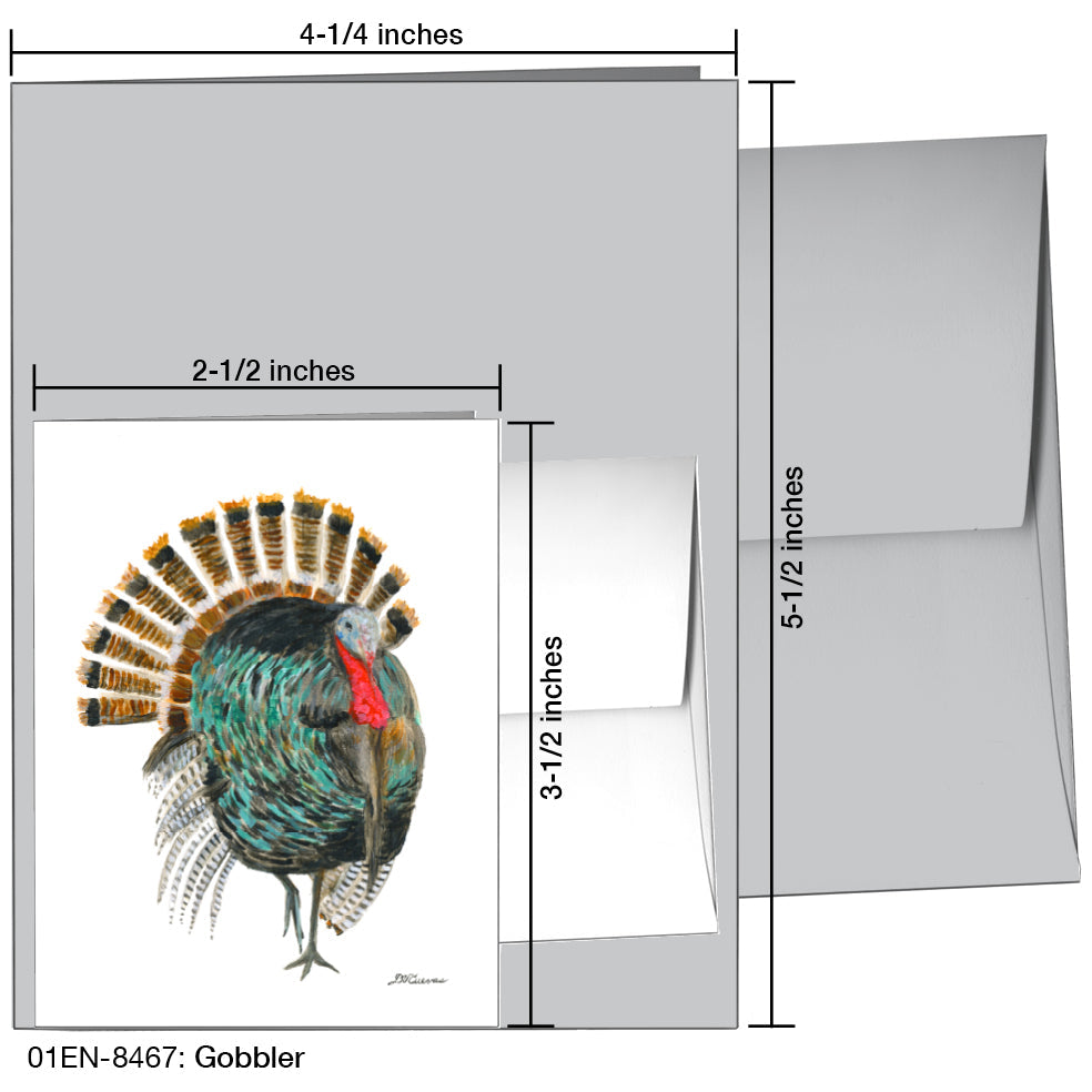 Gobbler, Greeting Card (8467A), Enclosure Card, www.printedcanvas.com