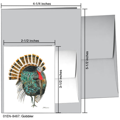 Gobbler, Greeting Card (8467A), Enclosure Card, www.printedcanvas.com