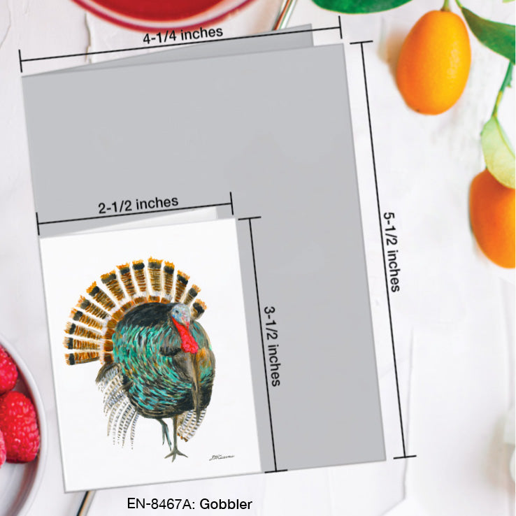 Gobbler, Greeting Card (8467A), Enclosure Card, www.printedcanvas.com