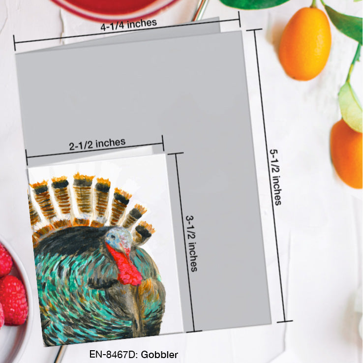 Gobbler, Greeting Card (8467D), Enclosure Card, www.printedcanvas.com