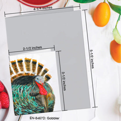 Gobbler, Greeting Card (8467D), Enclosure Card, www.printedcanvas.com