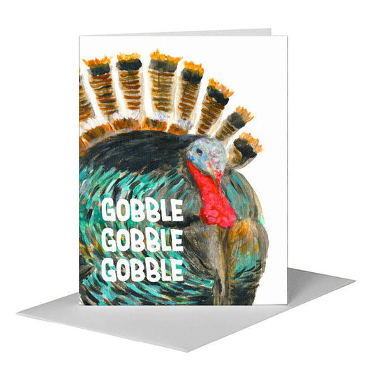 Gobbler, Greeting Card (#8467E) A2 Card Front, www.printedcanvas.com