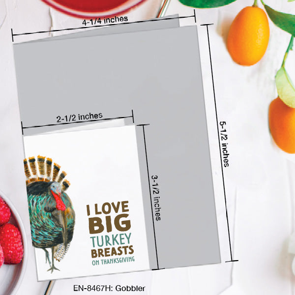Gobbler, Greeting Card (8467H), Enclosure, www.printedcanvas.com