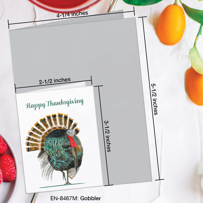 Gobbler, Greeting Card (8467M), Enclosure, www.printedcanvas.com