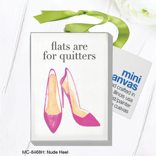 Nude Heel, Mini Canvas (MC-8468H), Front, printedcanvas.com