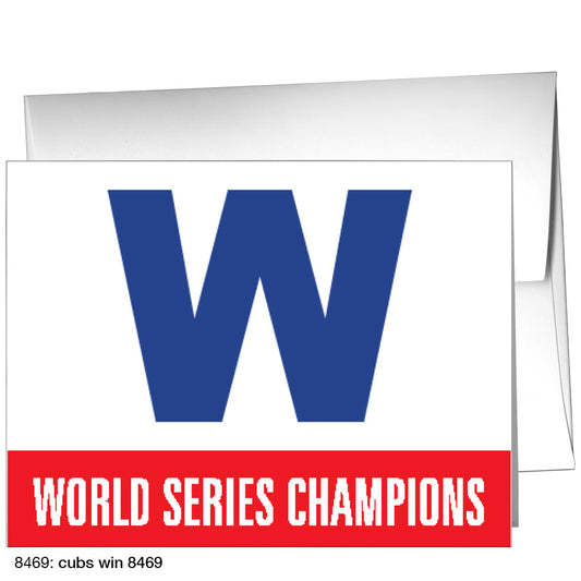 Cubs Win, Greeting Card (8469B), A2 Card Front, www.printedcanvas.com