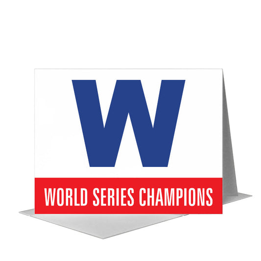 Cubs Win, Greeting Card (#8469B) A2 Card Front, www.printedcanvas.com