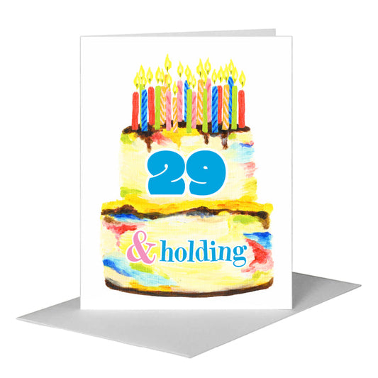 Birthday Cake, Greeting Card (#8470A) A2 Card Front, www.printedcanvas.com