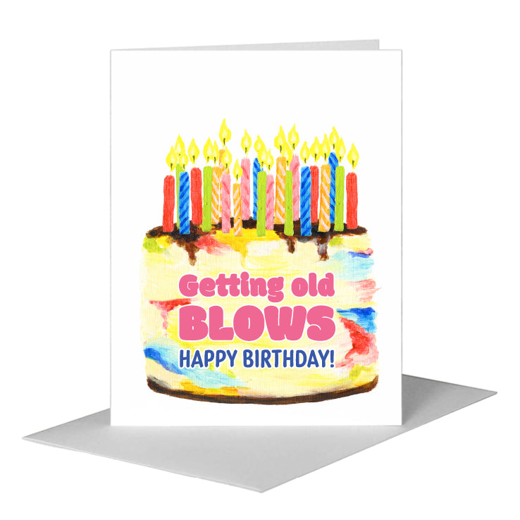 Birthday Cake, Greeting Card (#8470B), A2 Card Front, www.printedcanvas.com