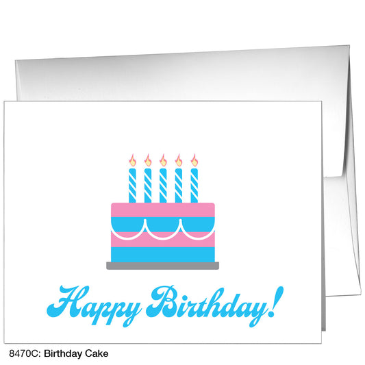 Birthday Cake, Greeting Card (8470C)