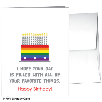 Birthday Cake, Greeting Card (#8470F)