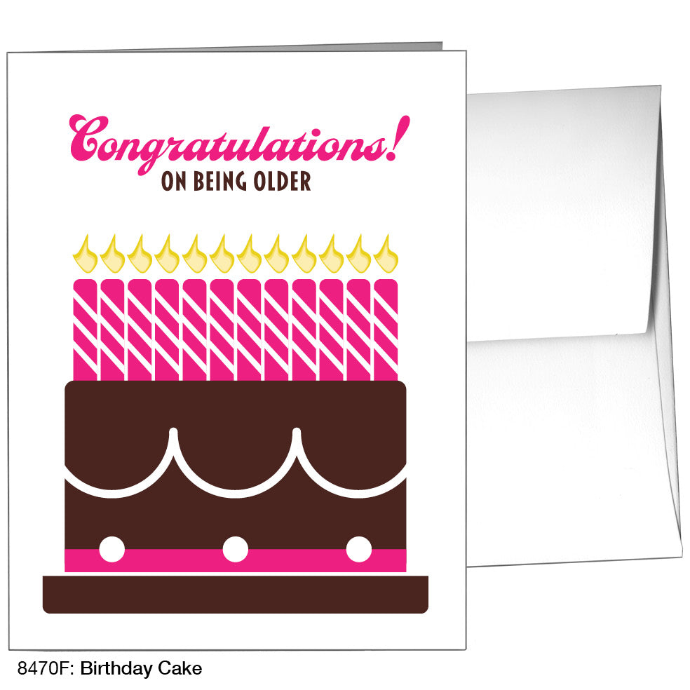 Birthday Cake, Greeting Card (8470F)