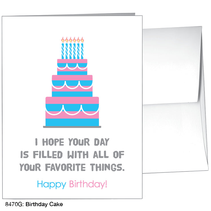 Birthday Cake, Greeting Card (#8470G)