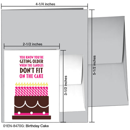 Birthday Cake, Greeting Card (8470G), Enclosure, printedcanvas.com