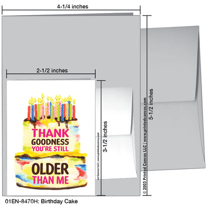Birthday Cake, Greeting Card (#8470H)