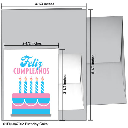 Birthday Cake, Greeting Card (8470K)