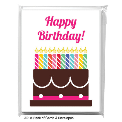 Birthday Cake, Greeting Card (8470M), Enclosure, printedcanvas.com