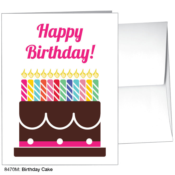 Birthday Cake, Greeting Card (8470M), A2, printedcanvas.com
