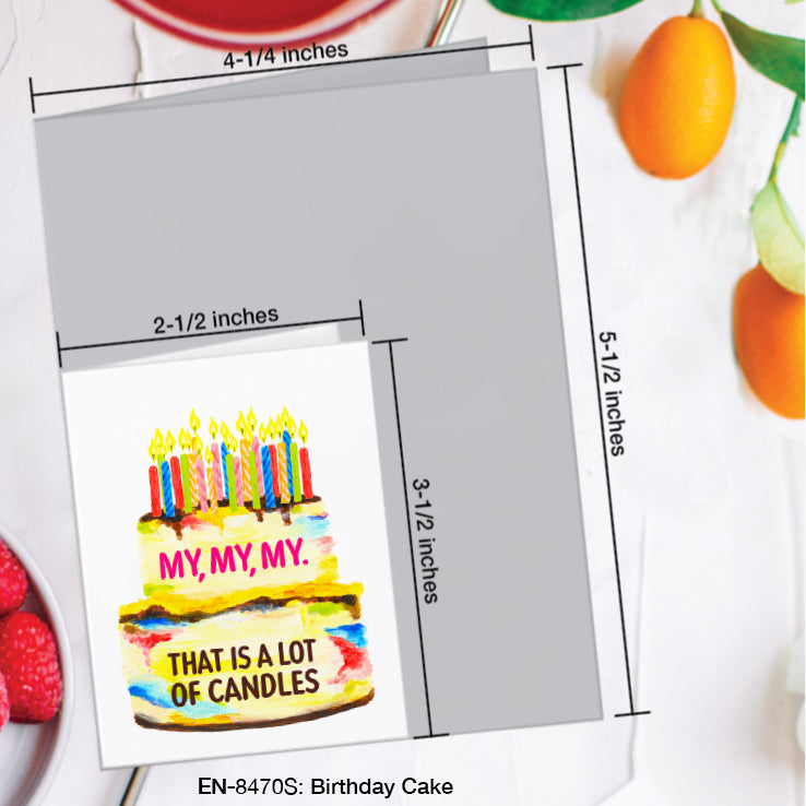 Birthday Cake, Greeting Card (#8470S)