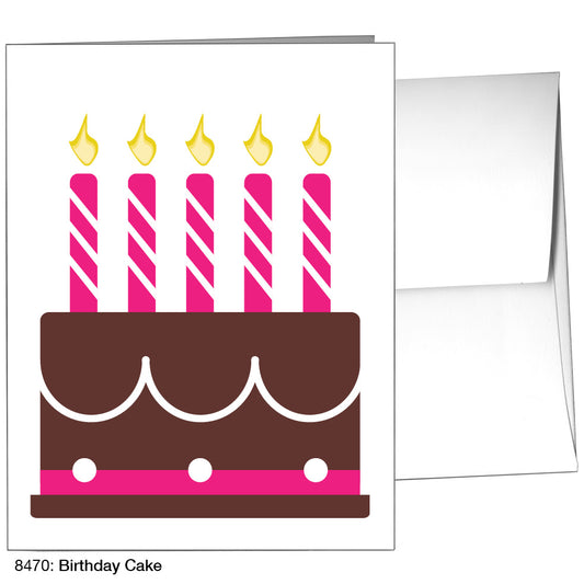 Birthday Cake, Greeting Card (8470)