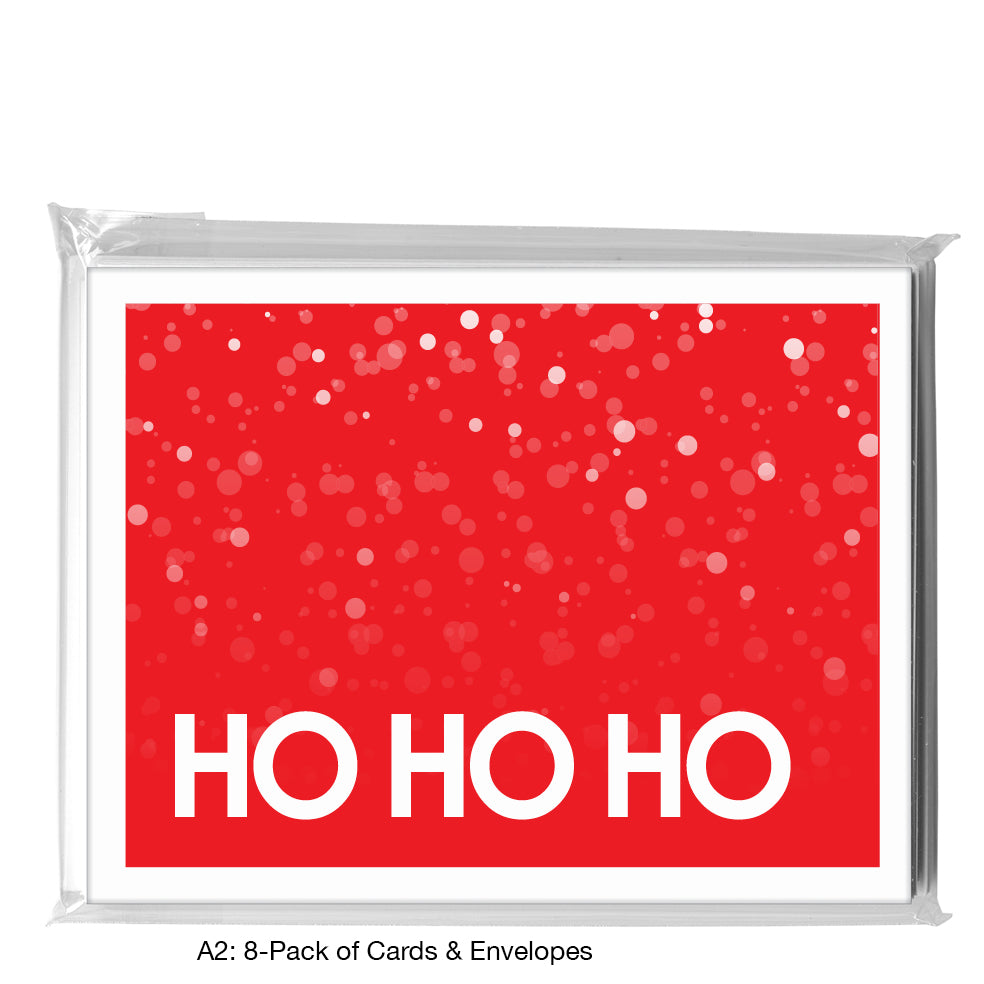 Ho Ho Ho, Greeting Card (8471), A2 8-Pack, printedcanvas.com