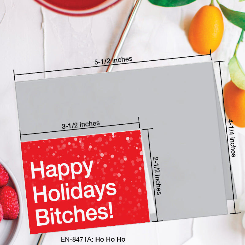 Ho Ho Ho, Greeting Card (8471A), Enclosure Card, www.printedcanvas.com