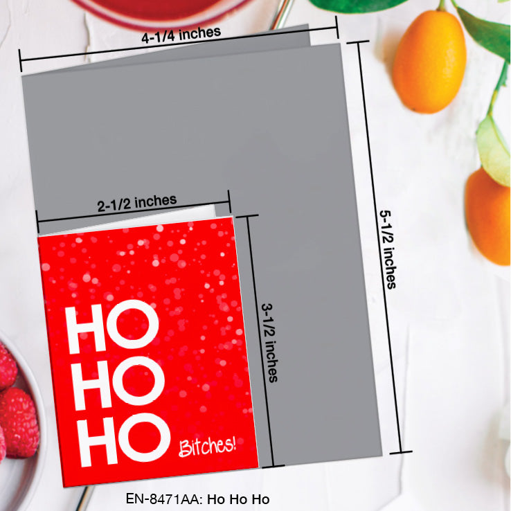 Ho Ho Ho, Greeting Card (8471AA), Enclosure Card, www.printedcanvas.com