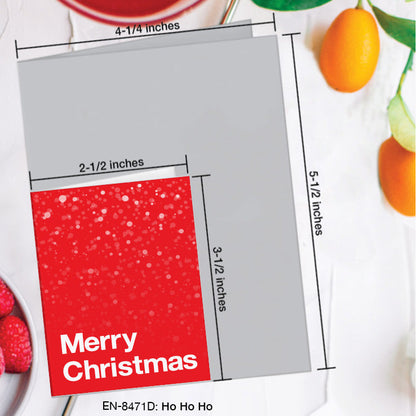 Ho Ho Ho, Greeting Card (8471DA), Enclosure Card, www.printedcanvas.com