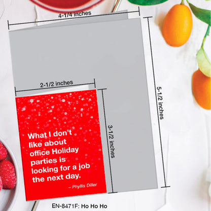 Ho Ho Ho, Greeting Card (8471FA), Enclosure Card, www.printedcanvas.com
