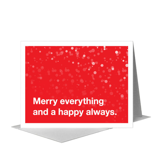 Ho Ho Ho, Greeting Card (#8471H) A2 Card Front, www.printedcanvas.com