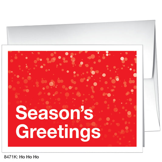 Ho Ho Ho, Greeting Card (#8471K), A2 Card Front, www.printedcanvas.com