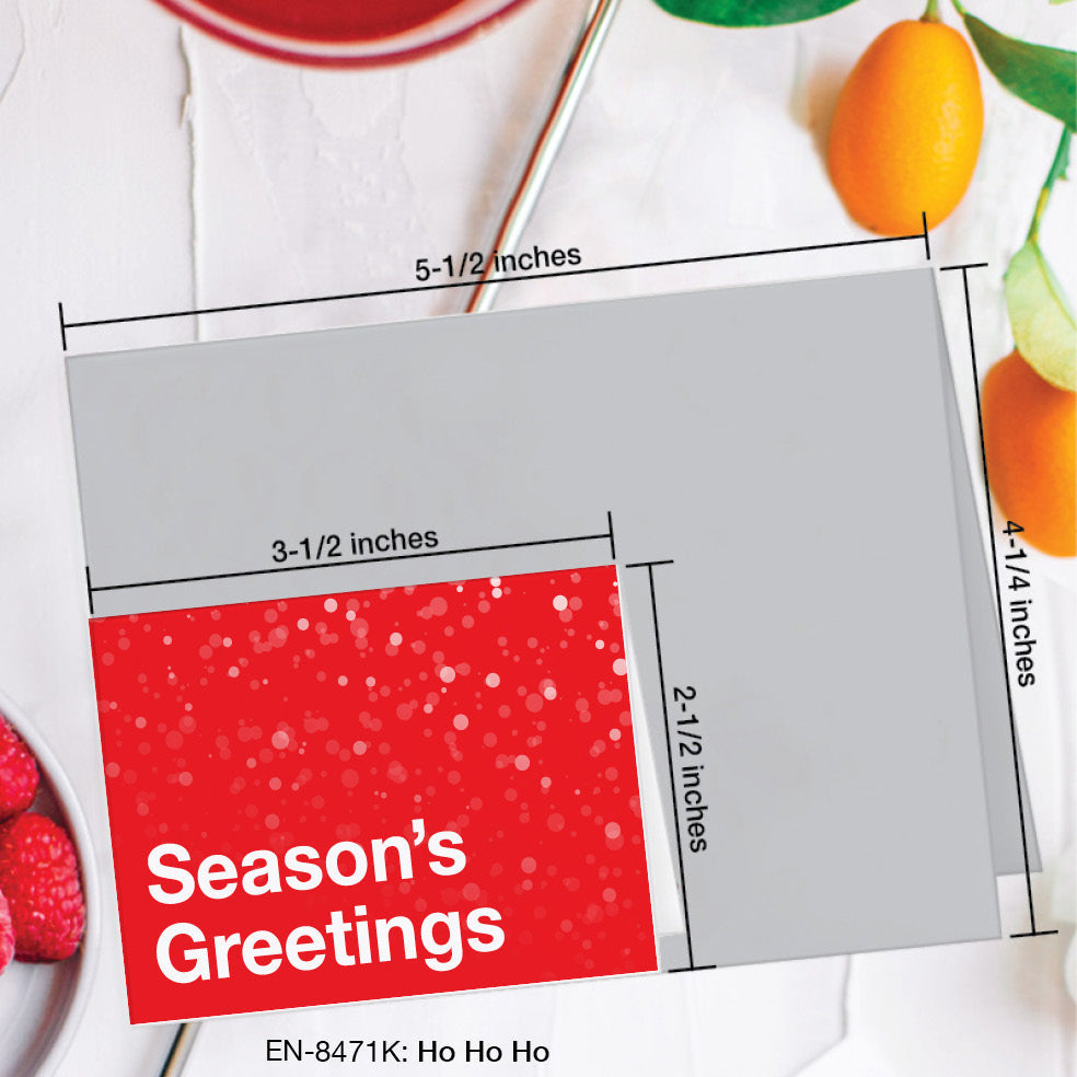 Ho Ho Ho, Greeting Card (8471K), Enclosure Card, www.printedcanvas.com