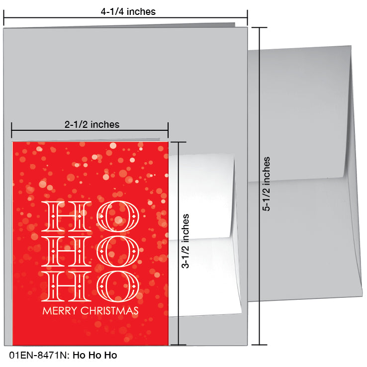 Ho Ho Ho, Greeting Card (#8471N)