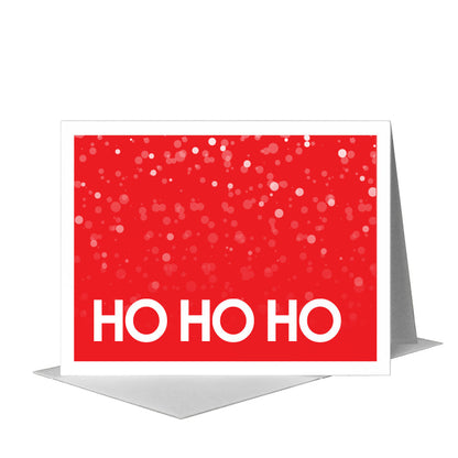 Ho Ho Ho, Greeting Card (#8471B), A2 Card Front, www.printedcanvas.com