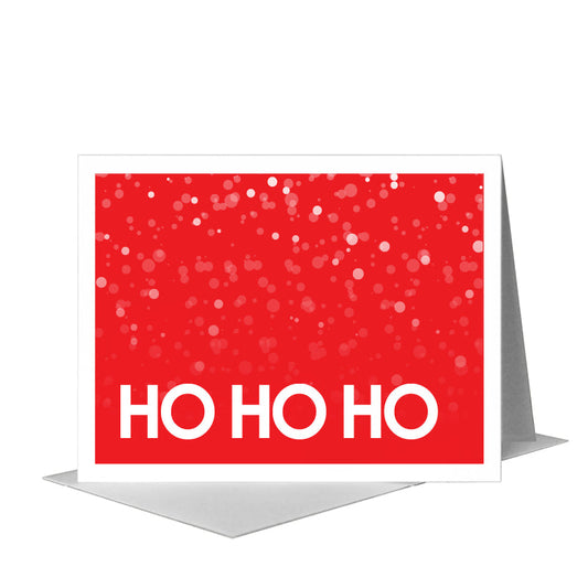 Ho Ho Ho, Greeting Card (#8471B) A2 Card Front, www.printedcanvas.com