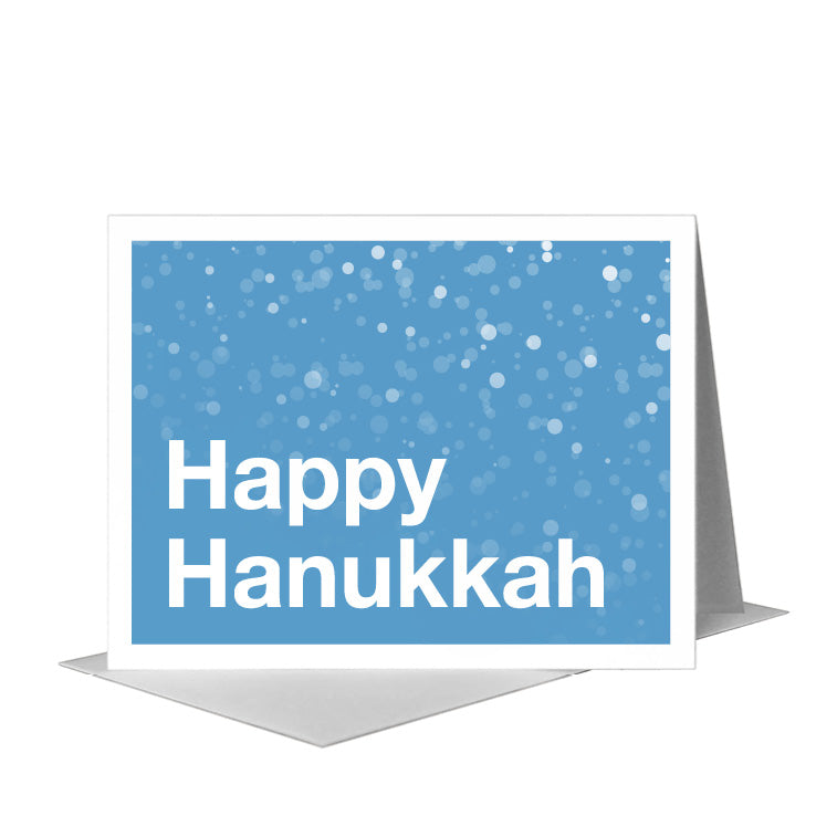 Happy Hanukkah, Greeting Card (#8472D) A2 Card Front, www.printedcanvas.com