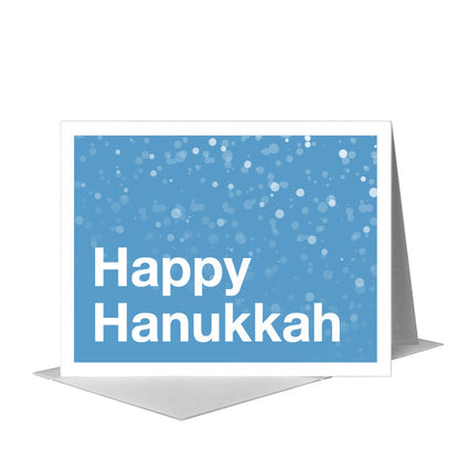 Happy Hanukkah, Greeting Card (#8472D) A2 Card Front, www.printedcanvas.com