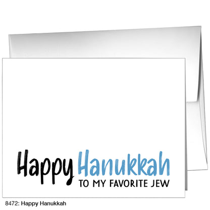 Happy Hanukkah, Greeting Card (8472)