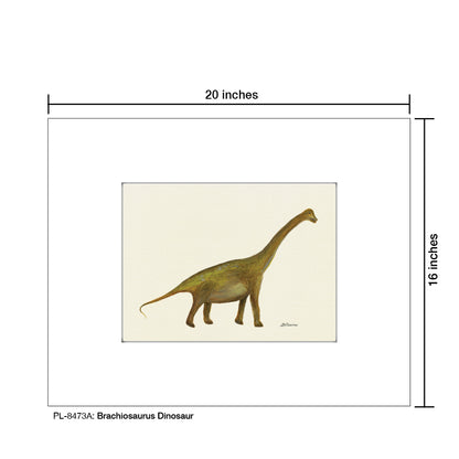 Brachiosaurus Dinosaur, Print (#8473A)