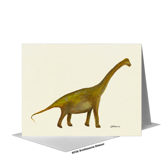 Brachiosaurus Dinosaur, Greeting Card (#8473A)