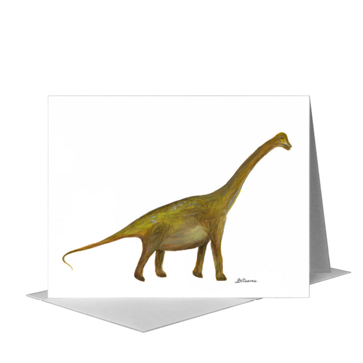 Brachiosaurus, Greeting Card (#8473A) A2 Card Front, www.printedcanvas.com