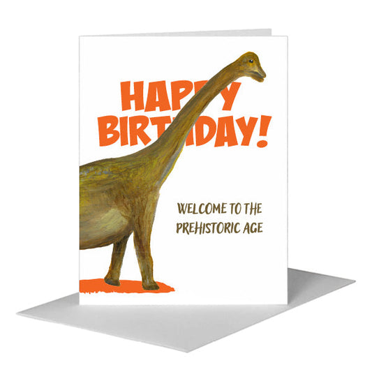 Brachiosaurus, Greeting Card (#8473F) A2 Card Front, www.printedcanvas.com