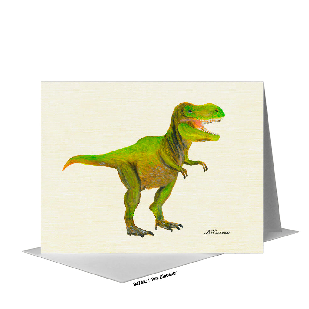 T-Rex Dinosaur, Greeting Card (#8474A)
