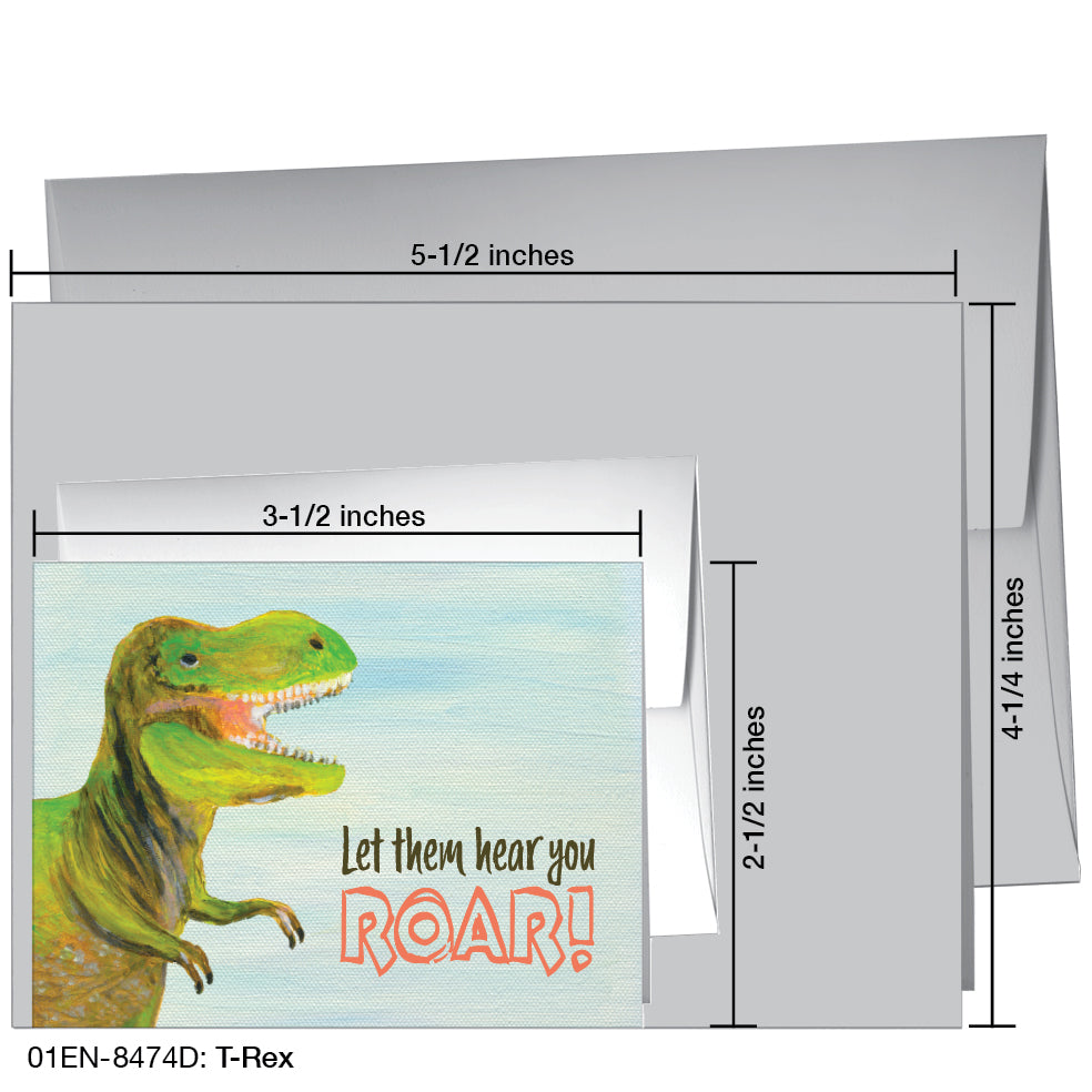 T-Rex, Greeting Card (8474D)