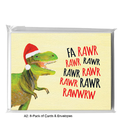 T-Rex, Greeting Card (8474M), A2 Card 8-Pack, www.printedcanvas.com