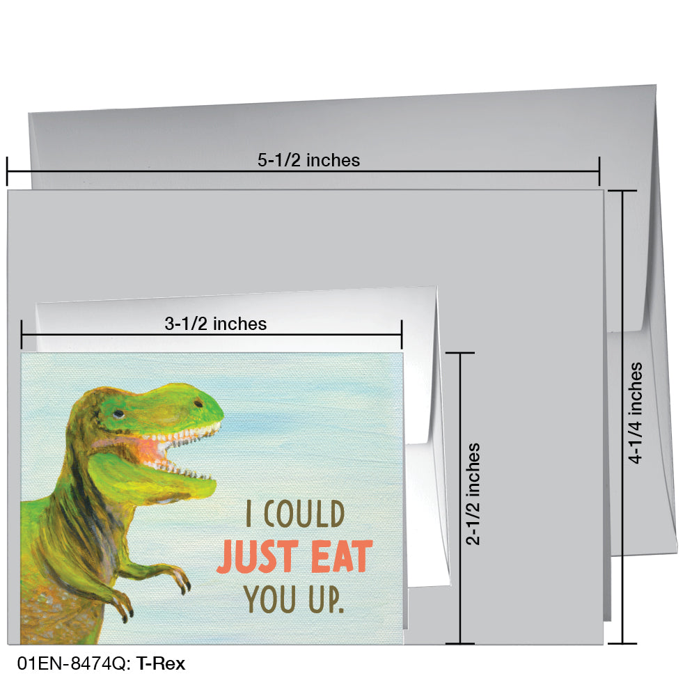 T-Rex, Greeting Card (8474Q)