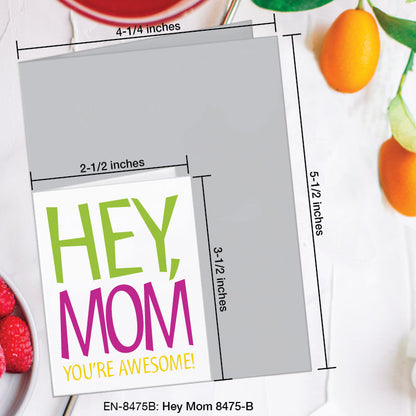 Hey Mom, Greeting Card (8475B), Enclosure, www.printedcanvas.com