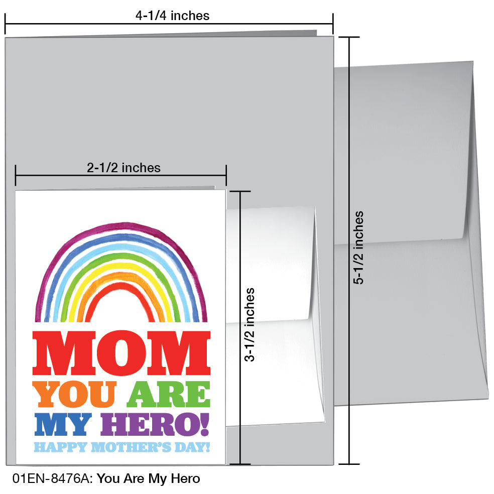 You Are My Hero, Greeting Card (8476A), Enclosure, printedcanvas.com